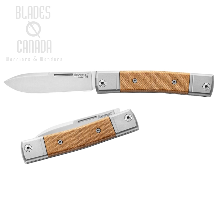 Lion Steel BM2 CVN BestMAN Slipjoint Folding Knife, M390, Natural Micarta, BM2CVN